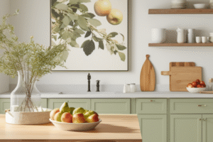 Apple kitchen décor does not only represent warmth and comfort but also joy in the kitchen: