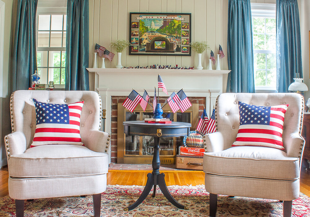 Beautiful Fourth of July Decorated Living Room Ideas for a Patriotic Home 🇺🇸