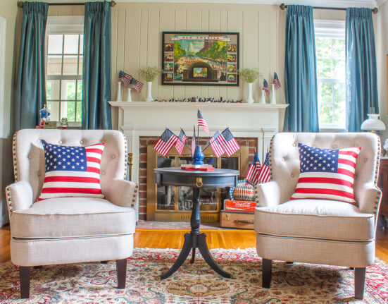 Beautiful Fourth of July Decorated Living Room Ideas for a Patriotic Home 🇺🇸