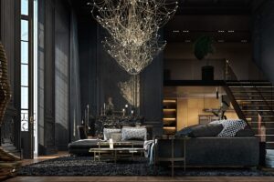 Dark Aesthetic Living Spaces: