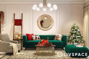 Simple Christmas decorating ideas for your living room: