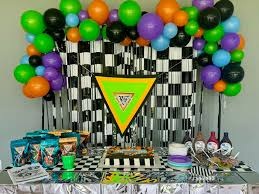 Stylish Colour Palette for Monster Jam Birthday Decorations: