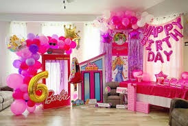 Stylish Colour Themes for Barbie Doll Birthday Decorations: