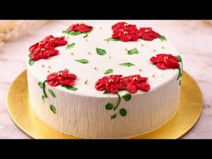 Simple Cake Decorating with Flowers for New Bakers: